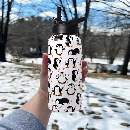 32 oz Pickleball Insulated Water Bottle with Straw - Pickleball Gym Hiking Sports Coffee Mug | Perfect Pickleball Gifts for Women, Pickleball Decor Accessories