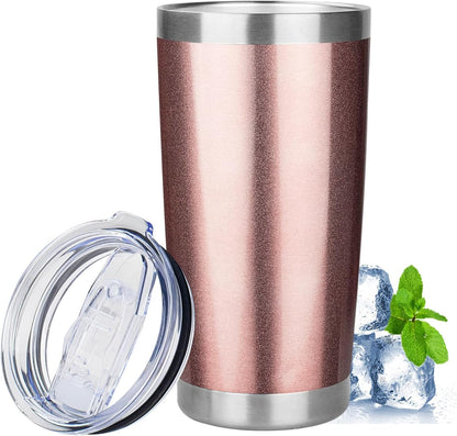 20oz Tumbler with Lid Stainless Steel Insulated Tumblers Travel Coffee Tumbler Bulk Double Wall Vacuum Insulated Water Cup Gifts for Christmas Women Men Her Him Home Office(Navy Blue, 1pack)