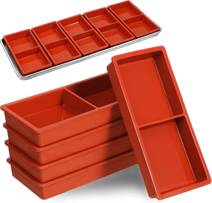 Webake Silicone Water Bottle Ice Cube Trays Mold Set of 2, Easy Release Long Ice Cube Sticks For Cocktail and Whisky