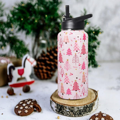 32 oz Pickleball Insulated Water Bottle with Straw - Pickleball Gym Hiking Sports Coffee Mug | Perfect Pickleball Gifts for Women, Pickleball Decor Accessories