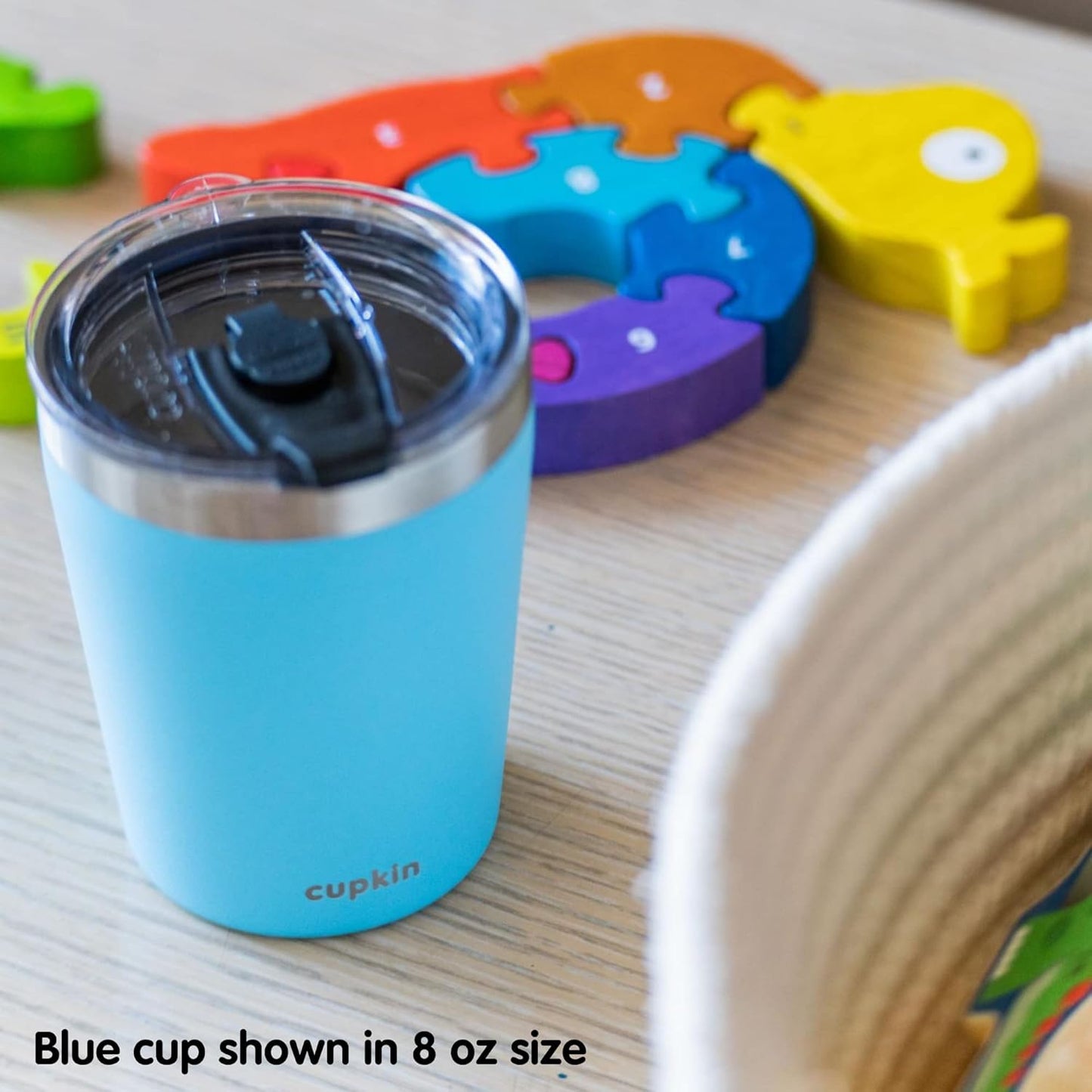 CUPKIN Stainless Steel Insulated Tumbler with Lid and Straw, 20 oz Stainless Steel Cups, Set of 2 Travel Coffee Mug for Adults, Iced Coffee Cup with Lid, Tumbler for Travel (Coral + Yellow)
