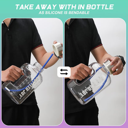 12 Pack Extra Long 14.5 inch Reusable Silicone Straws for Stanley 40 oz Tumbler 1 Gallon 128 75 64 OZ Tumbler, Large Water Bottle -Wine Bottle - Flexible Drinking Straws with 2 Cleaning Brushes