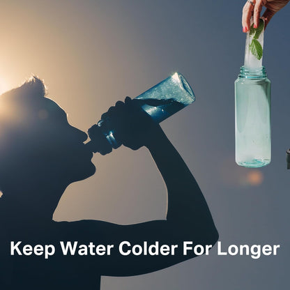 DRINKSPLINKS Water Bottle Ice Cube Tray. Keep Water in Drink Bottles Cold for Longer With This Large Tumbler Ice Cube Mold.