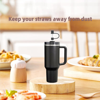 6|12 Pack 0.4in/10mm Straw Toppers, for Stanley Straw Covers Cap for Tumblers for Stanley 14|20|30|40|64 Oz Cup, Silicone Dust-Proof Caps（ Cup is Not Included）, 6 Pack