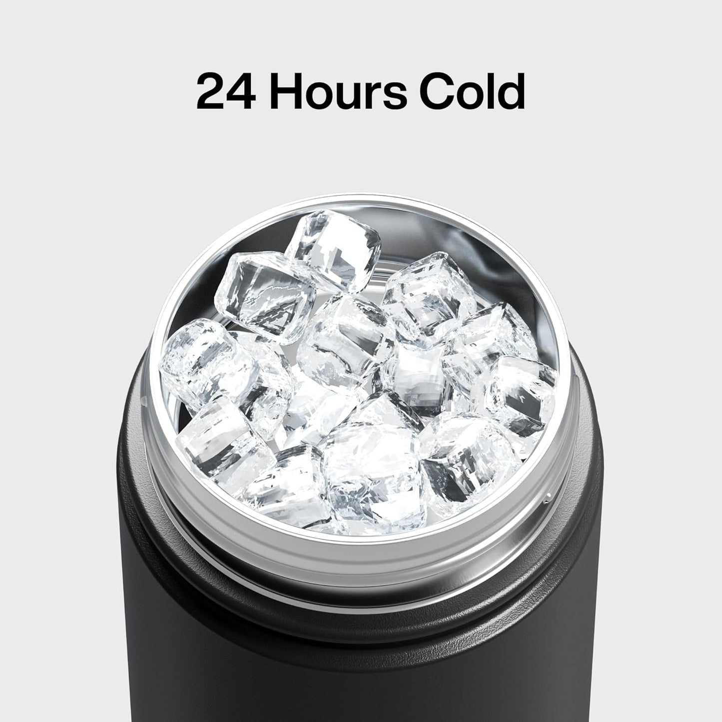 ENCOOL Insulated Water Bottle with Straw Stainless Steel Water Bottle, Leak-Proof, BPA-Free, Double Wall Vacuum Keeps Cold for 24 Hours for Sports, Travel, School (26 oz, Cotton Candy) - Colors C