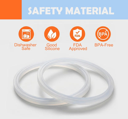 6Pcs Rubber Seal Replacement Parts Compatible with Zak Designs Kelso 15 Oz Tumbler Water Bottle Lid,Silicone Gasket Leak Proof Sealing O Rings for Zak Cup Accessories