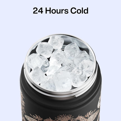 ENCOOL Insulated Water Bottle with Straw Stainless Steel Water Bottle, Leak-Proof, BPA-Free, Double Wall Vacuum Keeps Cold for 24 Hours for Sports, Travel, School (26 oz, Cotton Candy) - Colors A