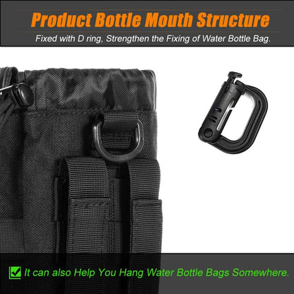 Upgraded Tactical Drawstring Molle Water Bottle Holder Tactical Pouches