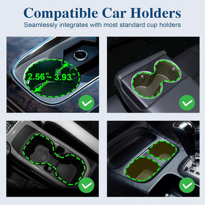 Car Cup Holder Expander, Cup Holder Extender Adapter with Expandable Arm and Adjustable Base, Compatible with Yeti Ramblers 14-64oz, Hydro Flasks 18-64oz Most Coffee Mugs Bottles & Cups