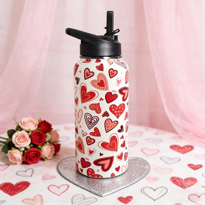 32 oz Pickleball Insulated Water Bottle with Straw - Pickleball Gym Hiking Sports Coffee Mug | Perfect Pickleball Gifts for Women, Pickleball Decor Accessories
