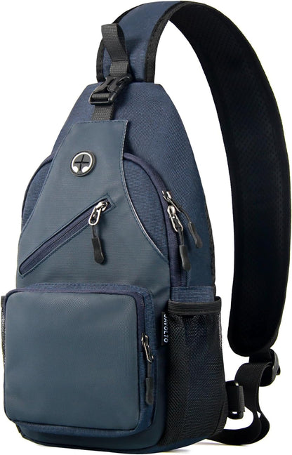 Javolto Sling Bag for Men Crossbody Backpack, Small Sling Backpack Mens Shoulder Bag, Casual Daypack Hiking Bag for Travel