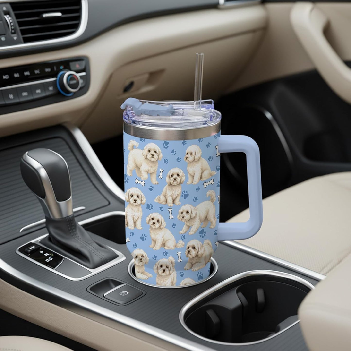 Beagle Gifts for Women Men, 40oz Stainless Steel Insulated Tumbler Travel Cup Mug, Funny and Unique Beagle Gifts for Dog Lover - Colors A