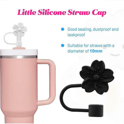Straw Cover Cap for Stanley Cup,Silicone Straw Topper 10 mm 0.4 in Reusable Straw Tips Lids,Straw Tip Covers for Stanley Cups Accessories