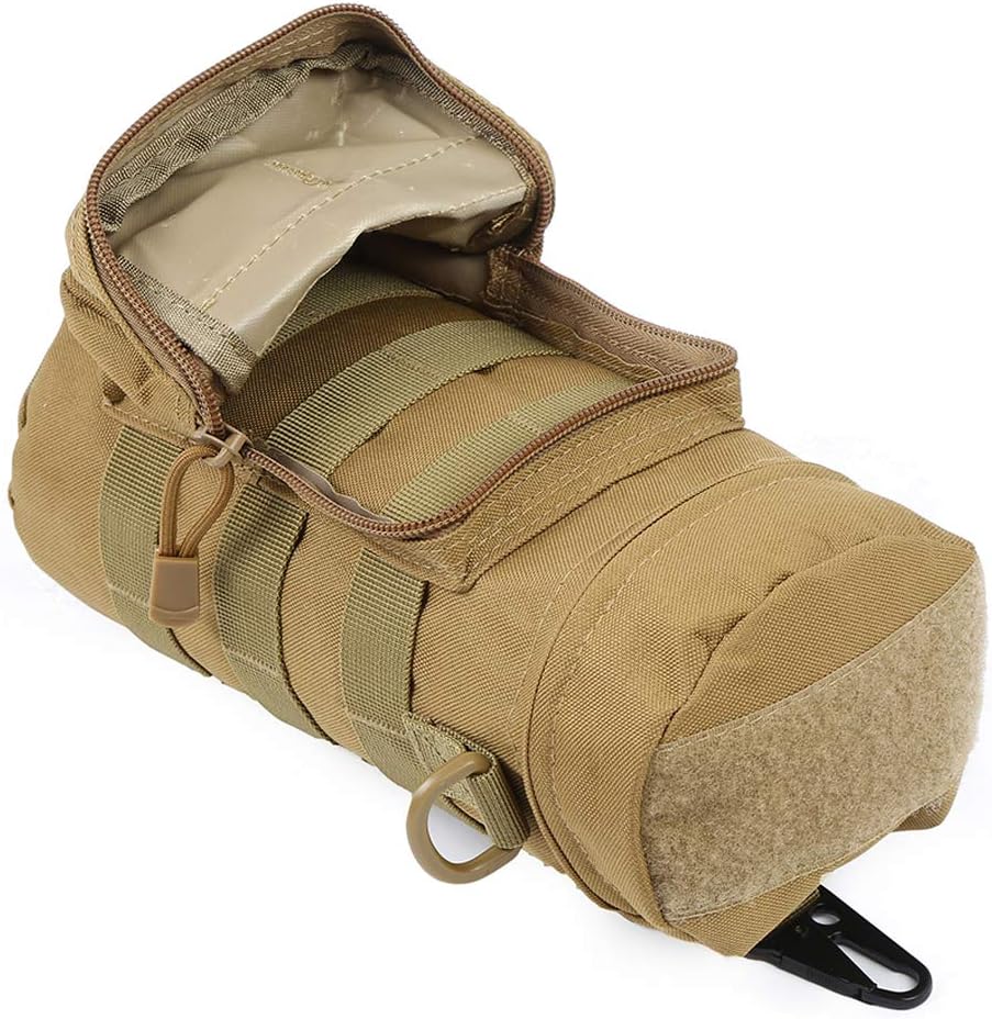 Molle Water Bottle Holder, Tactical Water Bottle Pouches for Backpack with D-Ring Hook