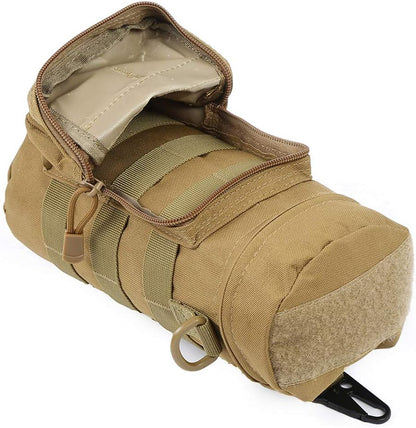 Molle Water Bottle Holder, Tactical Water Bottle Pouches for Backpack with D-Ring Hook
