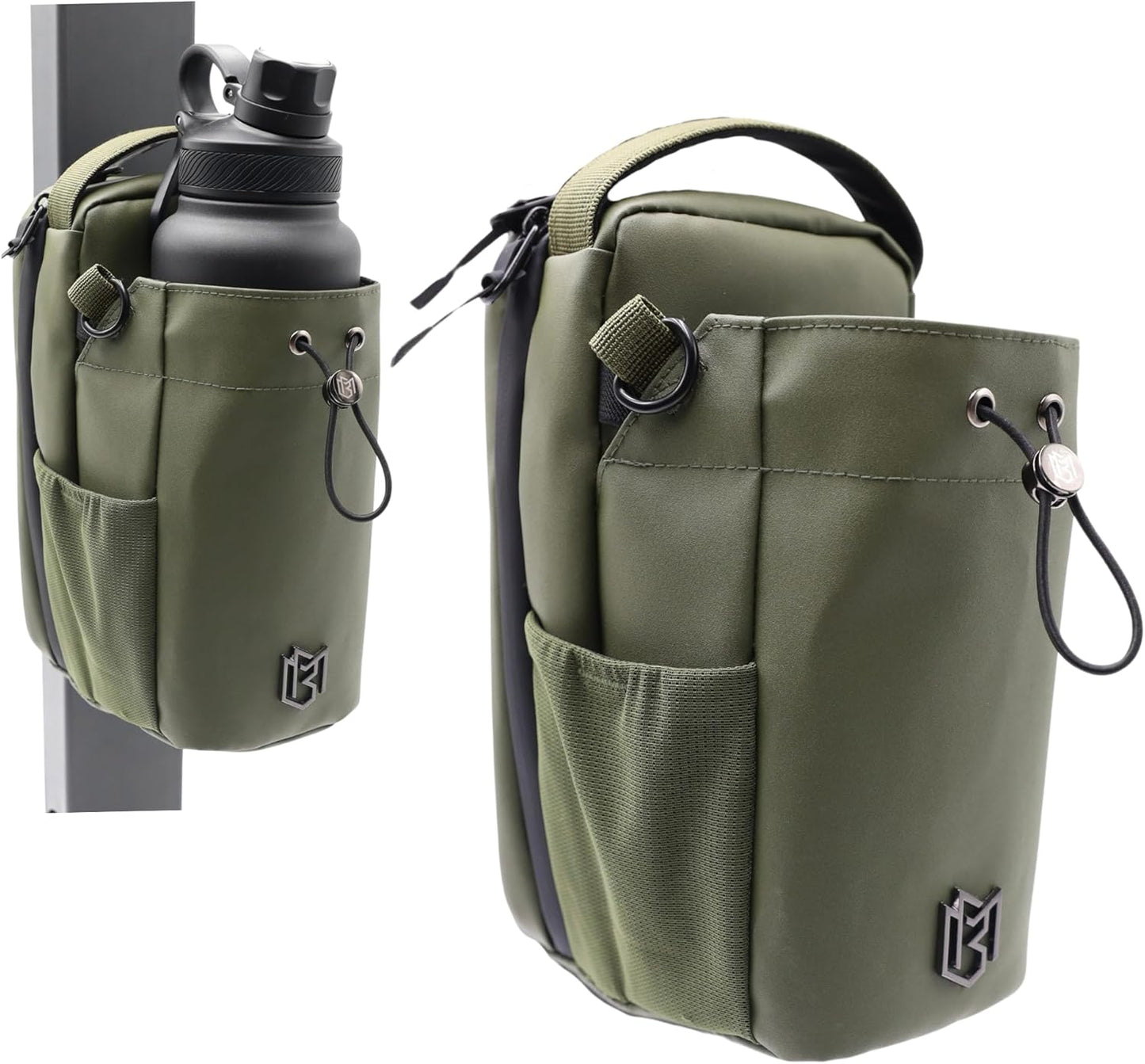 Magnetic Gym Bag for Men and Women – Sling Bottle with Magnetic Attachment | Water Bottle Holder, Gym Pouch, Crossbody Bag for Travel, Sports, Work, Fitness