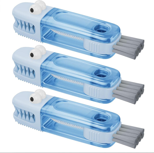3 in 1 Cup Lid Gap Cleaning Brush Set, Multifunctional Bottle Cleaning Brush, Silicone Cup Lid Gap Cleaner, Home Kitchen Crevice Cleaning Tools (Multicolored)