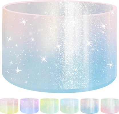 Jelly Luster Glitter Silicone Transparent Boot for Stanley 20-40oz, Compatible with Hydro Flask or Other Water Bottle Tumbler, 2.85-3.0 inch Protective Anti-Slip Bottom Sleeve Cover