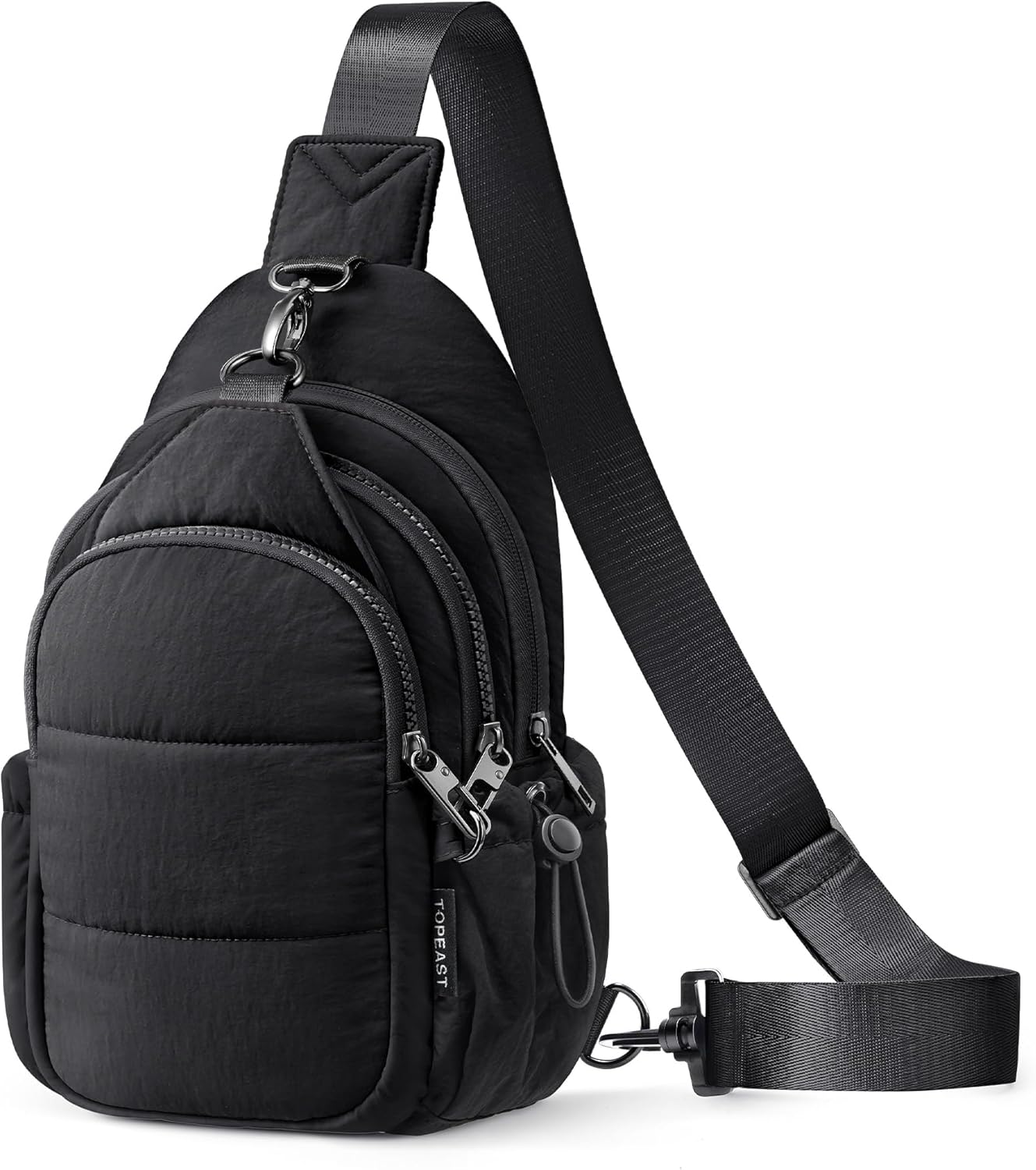 TOPEAST Sling Bag for Women, Anti-Theft Crossbody Bag with RFID Blocking & Water Bottle Holder for Travel, Water-resistant