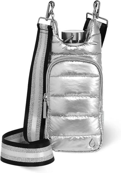 WanderFull Original HydroBag Fits Up to 32 oz Water Bottle Holder with Strap – Hands-Free Crossbody Water Bottle Carrier Bag with Phone Pocket - Colors B