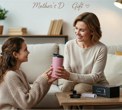 GiNT 17oz Travel Tea Mug with Infuser, 2 Lids. Vacuum Insulated 316 Stainless Steel Coffee Mug. Dishwasher Safe Tea Cup with Strainer for Hot & Cold Brew Coffee. Mothers Day Gifts for Mom (White)