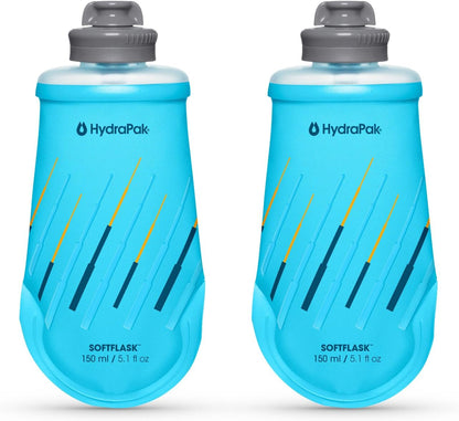 HydraPak SoftFlask - Collapsible Nutrition Flask (150ml or 250ml) - BPA Free, Easy Open Cap, Foldable, Lightweight