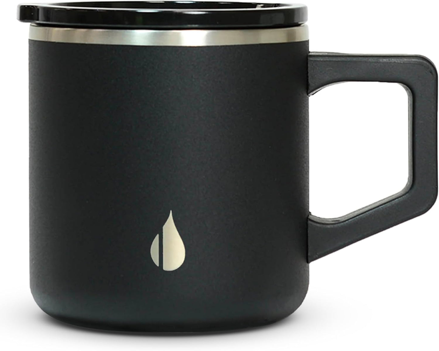 Elemental Insulated Coffee Mug - Triple-Wall Stainless Steel Summit Travel Cup for Hot and Cold Drinks - Thermal Coffee Mug with Lid and Handle for Camping, Office & Travel 16oz - Rainbow Speckle
