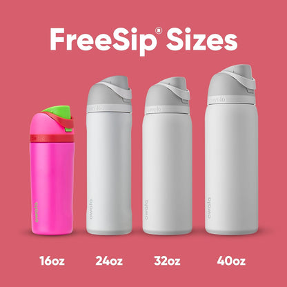 Owala FreeSip Insulated Stainless Steel Water Bottle with Straw, BPA-Free Sports Water Bottle, Great for Travel, 32 Oz, Denim