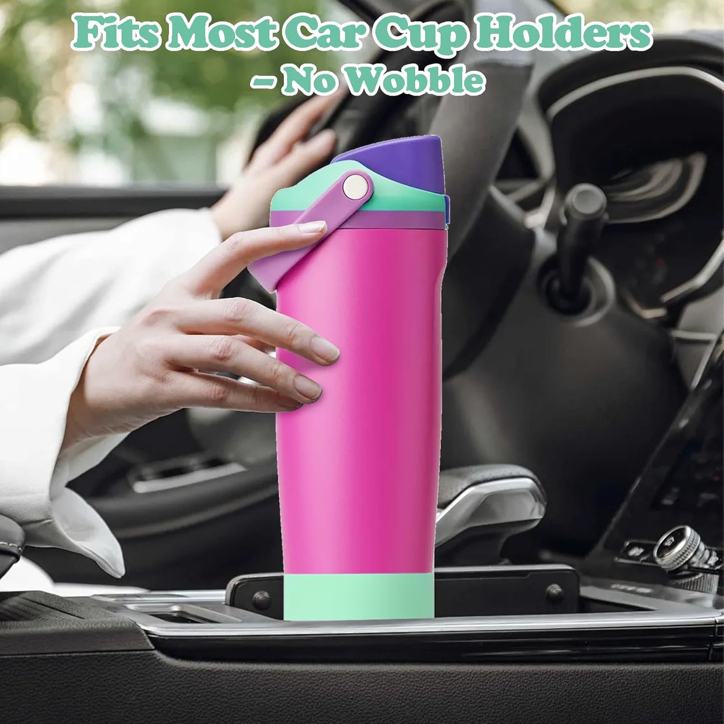 2PCS Silicone Boots for Owala 30oz & 40oz FreeSip Sway Bottles & Tumblers – Non-Slip, Scratch-Resistant, Stability Enhancer for Owala Accessories (Eucalyptus Green) - Colors B