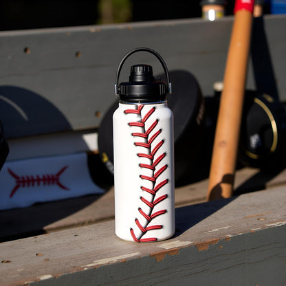 Pickleball Water Bottle 32oz | Insulated Stainless Steel Travel Tumbler with Lid Leak-Proof Keep Hot or Cold, BPA-Free |Dink Responsibly Gifts for Pickleball Lovers