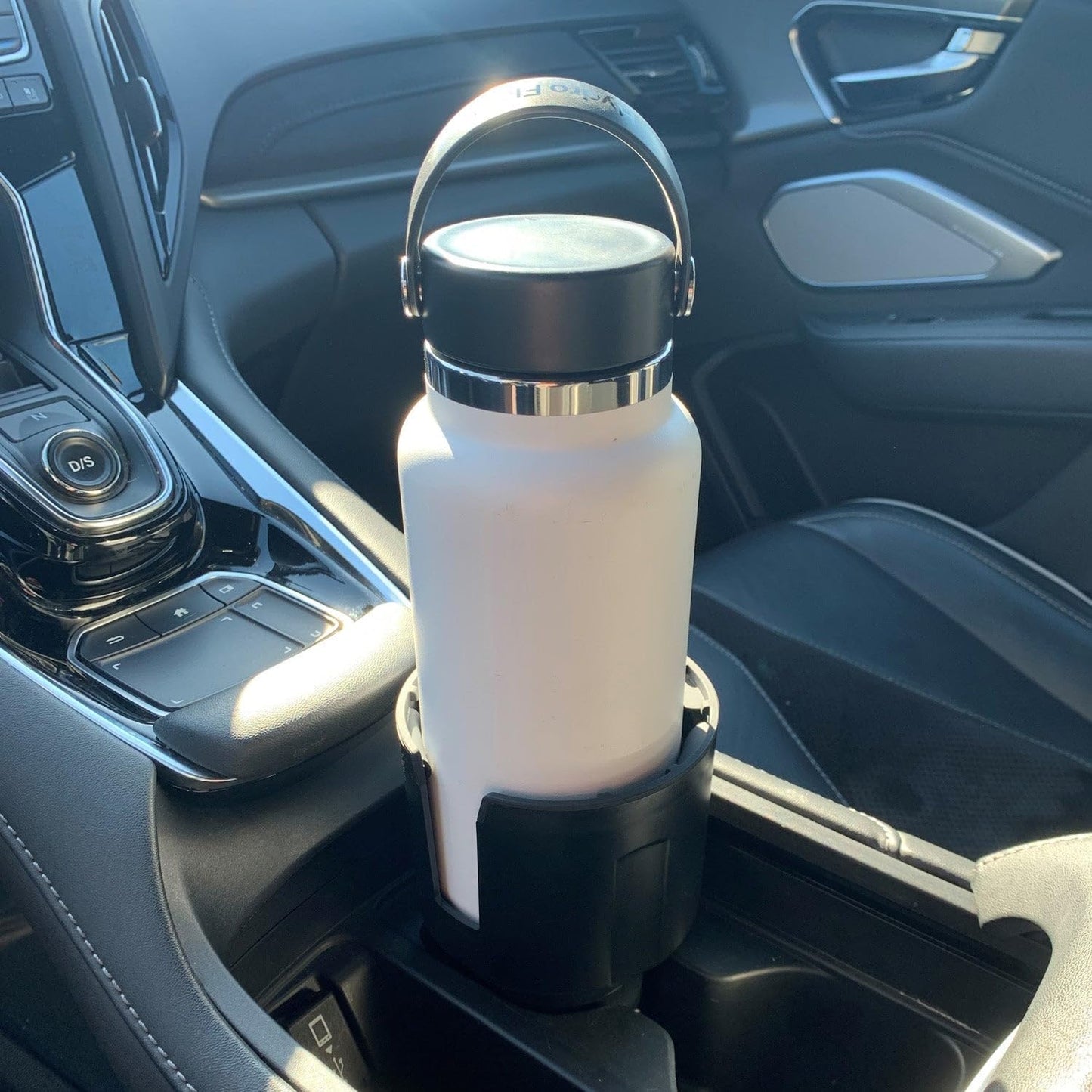 Swigzy Car Cup Holder Expander Adapter for Large Water Bottles - [Patented & Upgraded] - Holds: Hydro-Flask, Yeti, Nalgene, Owala, 32-40oz - Adjustable Expandable Insert Extender - Universal