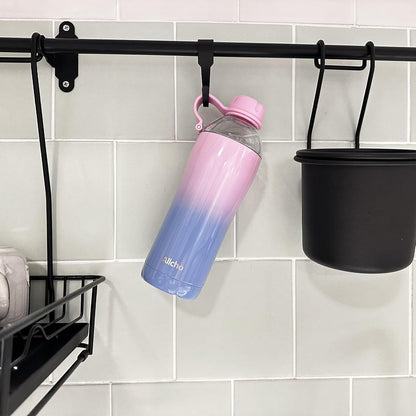 Allcho Insulated Water Bottle for Women, 18oz Stainless Steel Leak Proof Tumbler with 2 Lids, BPA-Free Tritan Chug & Straw Lid, Double Wall Vacuum Flask