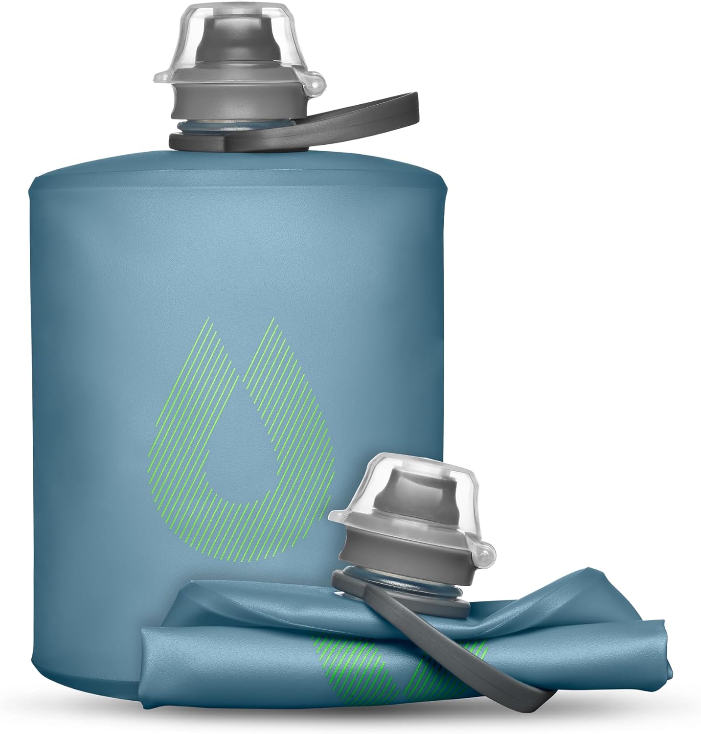 HydraPak Stow Collapsible Water Bottle – 350ml, 500ml, 1L – Ultralight, Leak-Proof, BPA-Free, Filter Compatible Travel & Hiking Flask