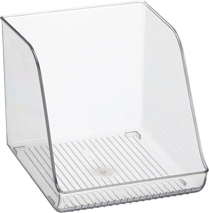 iDesign Water Bottle Organizer for Fridge or Pantry - Clear - Made in USA