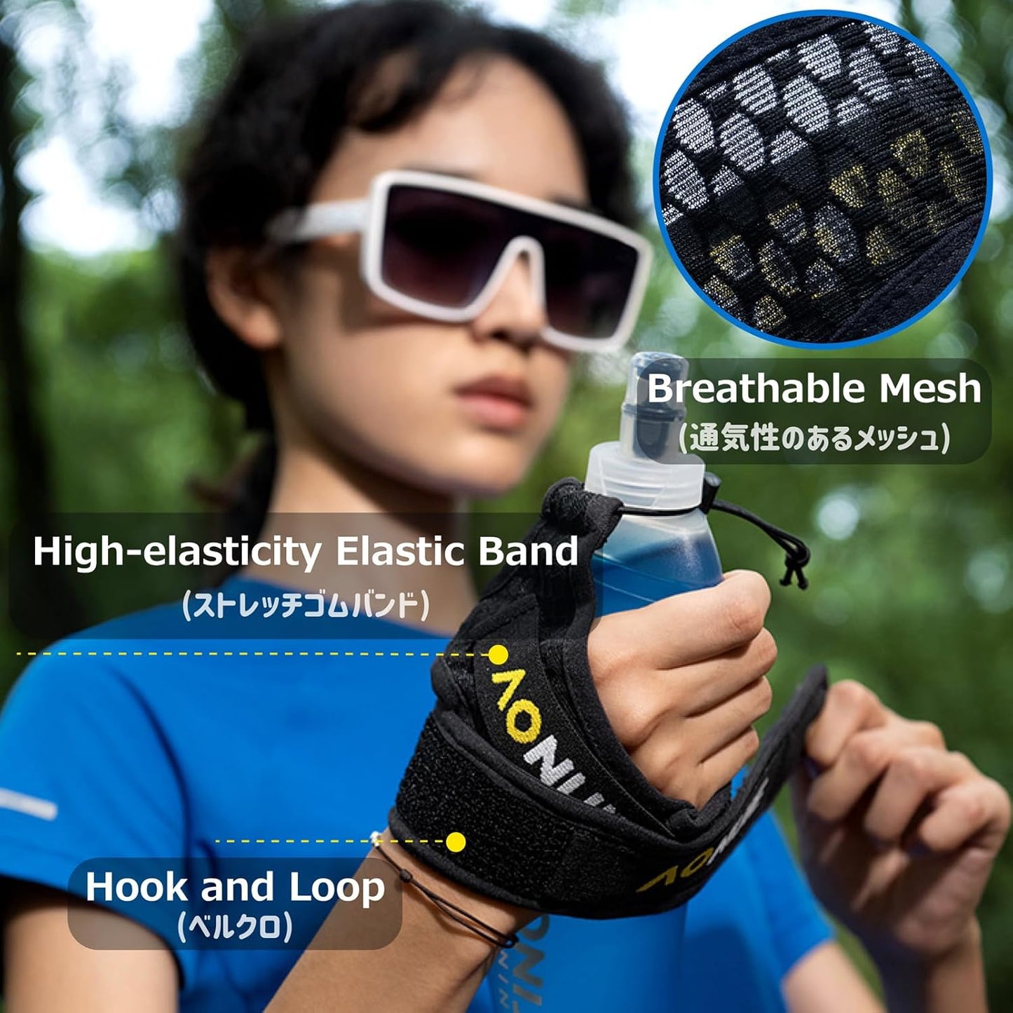 Azarxis TPU Soft Flask Collapsible Water Bottle Running Folding Gel Water Reservoir Handheld for Hydration Pack Hiking Cycling Climbing Jogging Marathon Trail Race