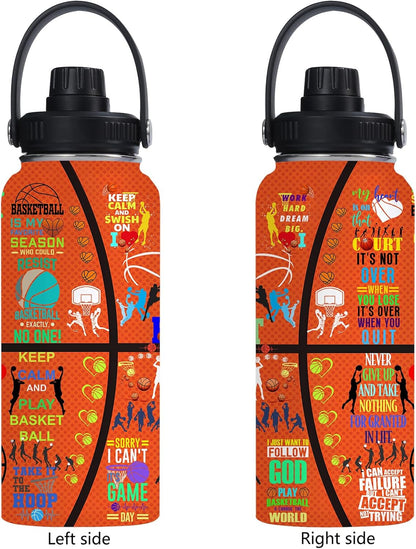 Pickleball Water Bottle 32oz Stainless Steel Insulated Vaccum with Lid, Pickleball Gifts for Pickleball Players, Pickleball Lovers, Women Girls Ladies