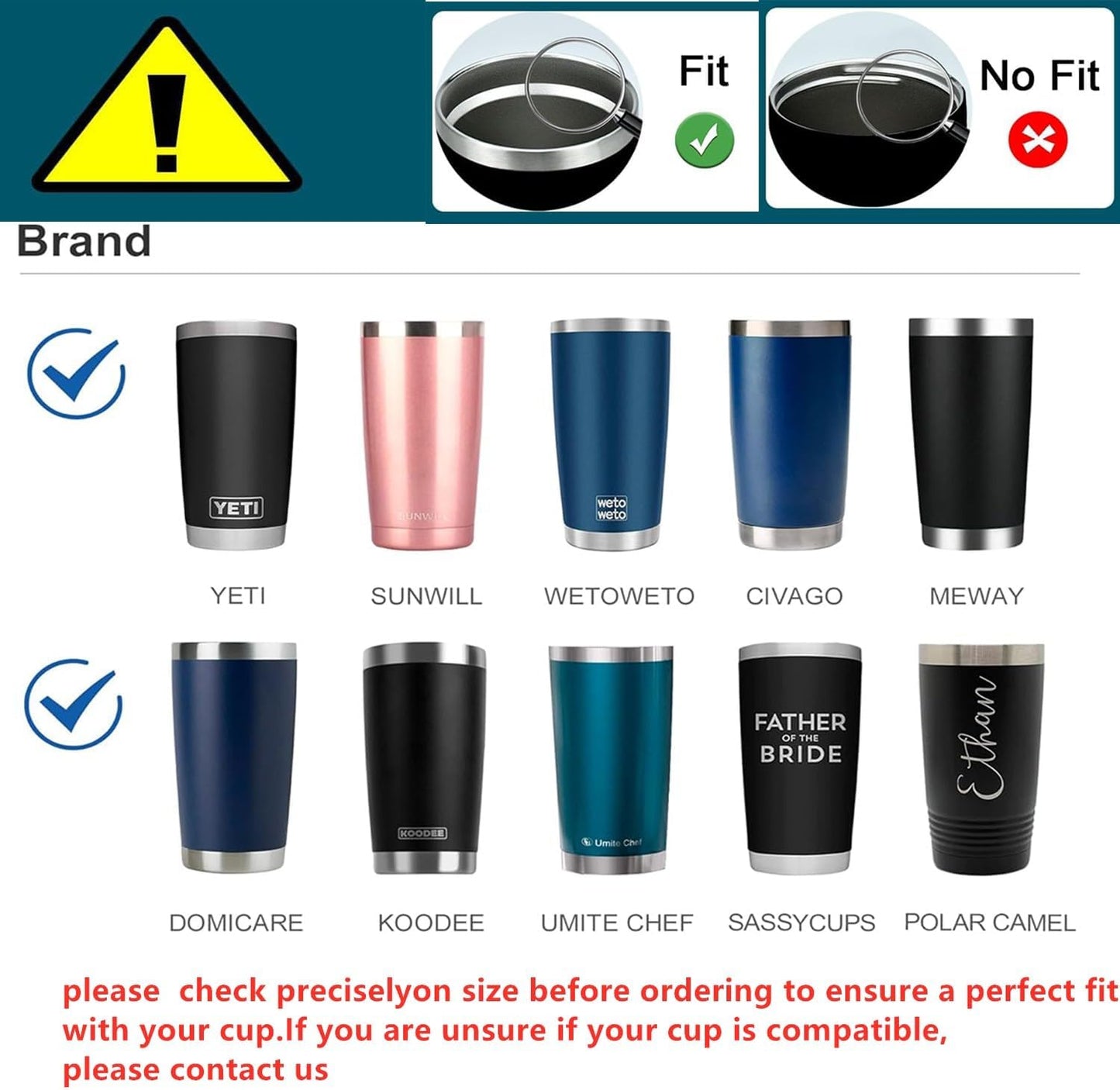 Tumbler Lids Spillproof 20 Oz,2 Replacement Lids for 20 oz YETI Rambler,BPA Free & Straw Friendly,Spill-proof Lid,Covers for 20 Ounce Tumbler Cup(20 oz, Black)