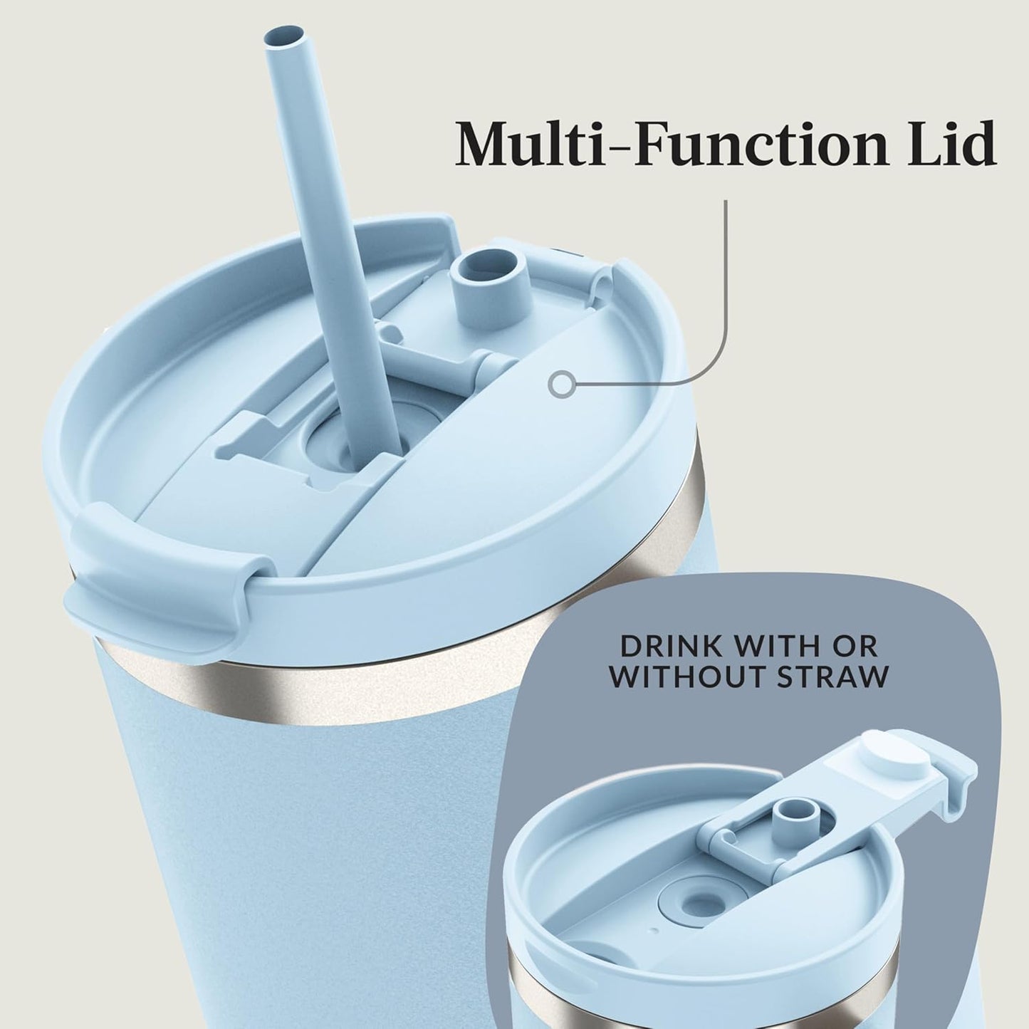 Contigo Streeterville 40oz Tumbler, Stainless Steel Vacuum Insulated, Leak-Proof, Cold for 29 Hours, Reef