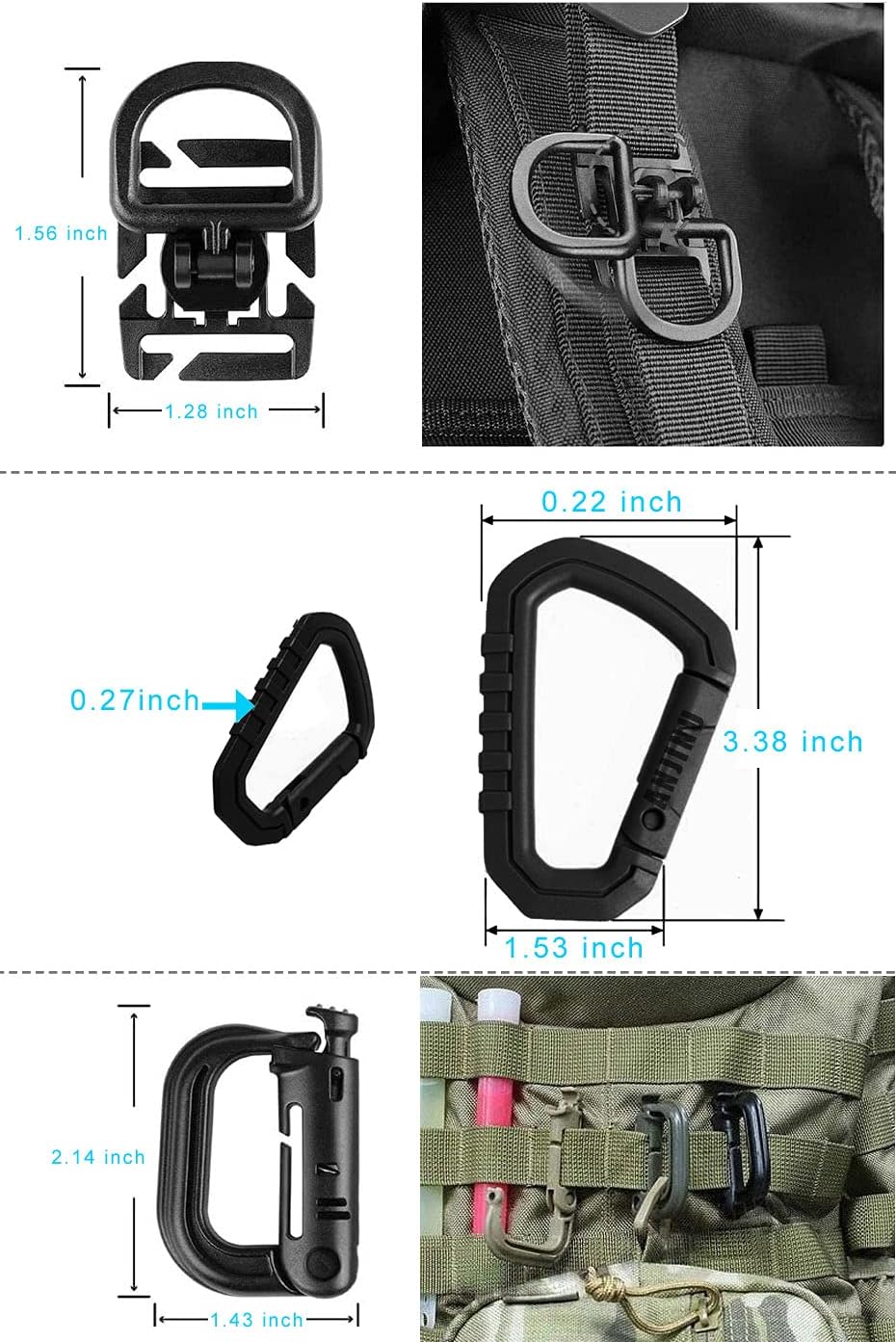 Molle Water Bottle Holder, Water Molle Attachments, Molle Water Bottle Pouch, Tactical Backpack Attachment Pouches