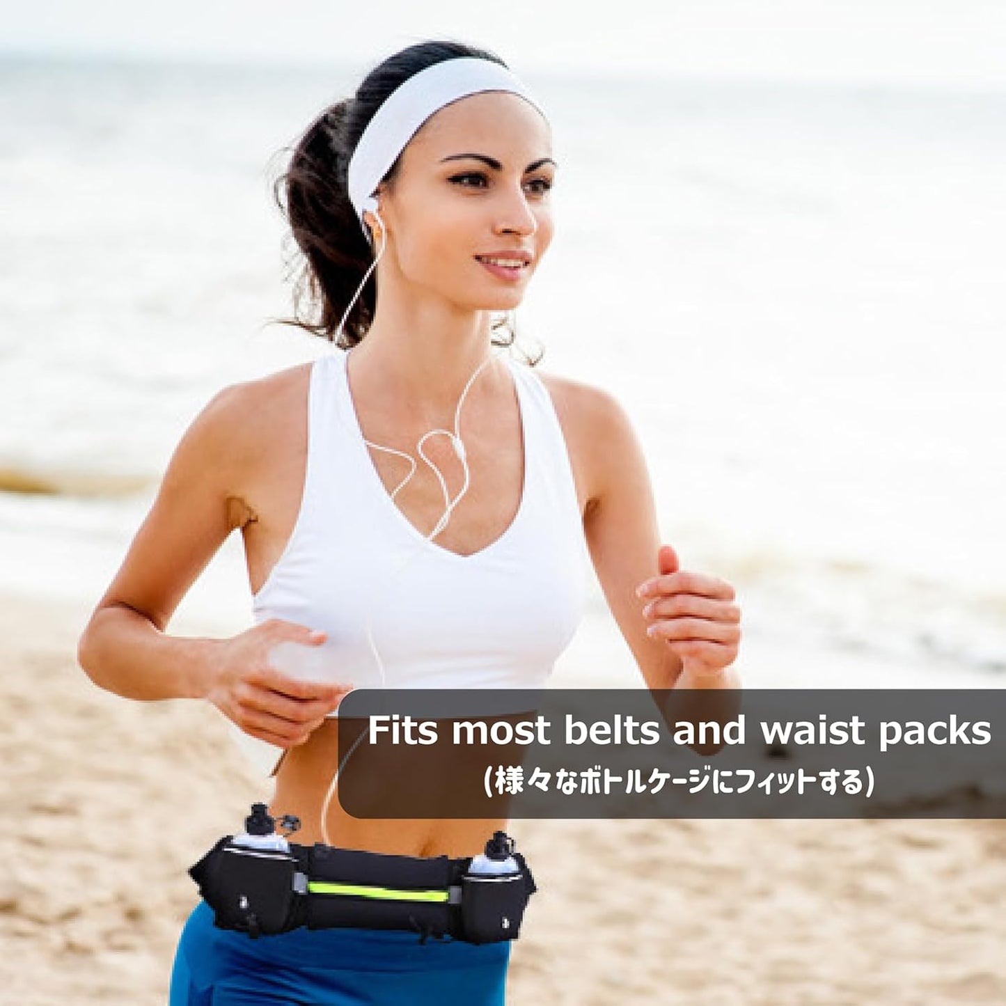 Azarxis Running Water Bottles Flask BPA Free Leakproof Hydration Vest Packs Waist Belt Replacement for Triathlon Marathon Hiking Cycling Climbing Runner