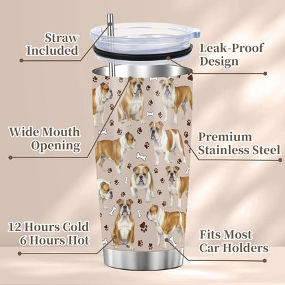 Beagle Gifts for Women Men, 40oz Stainless Steel Insulated Tumbler Travel Cup Mug, Funny and Unique Beagle Gifts for Dog Lover - Colors B
