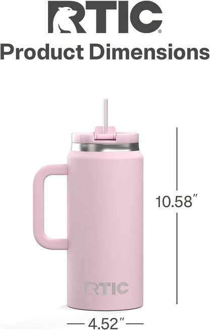 64oz Road Trip Tumbler, Insulated, Ceramic Lined, Cool Grey