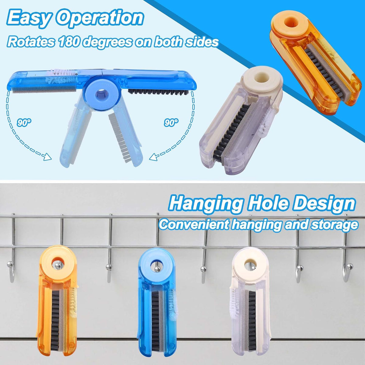 4 in 1 Cup Lid Gap Cleaning Brush Kit,3 Pack