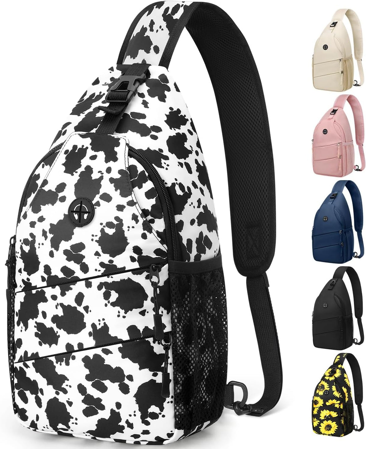 Crossbody Bags for Women Men Trendy Sling Bag Backpack Casual Chest Bag with Convertible Shoulder Strap