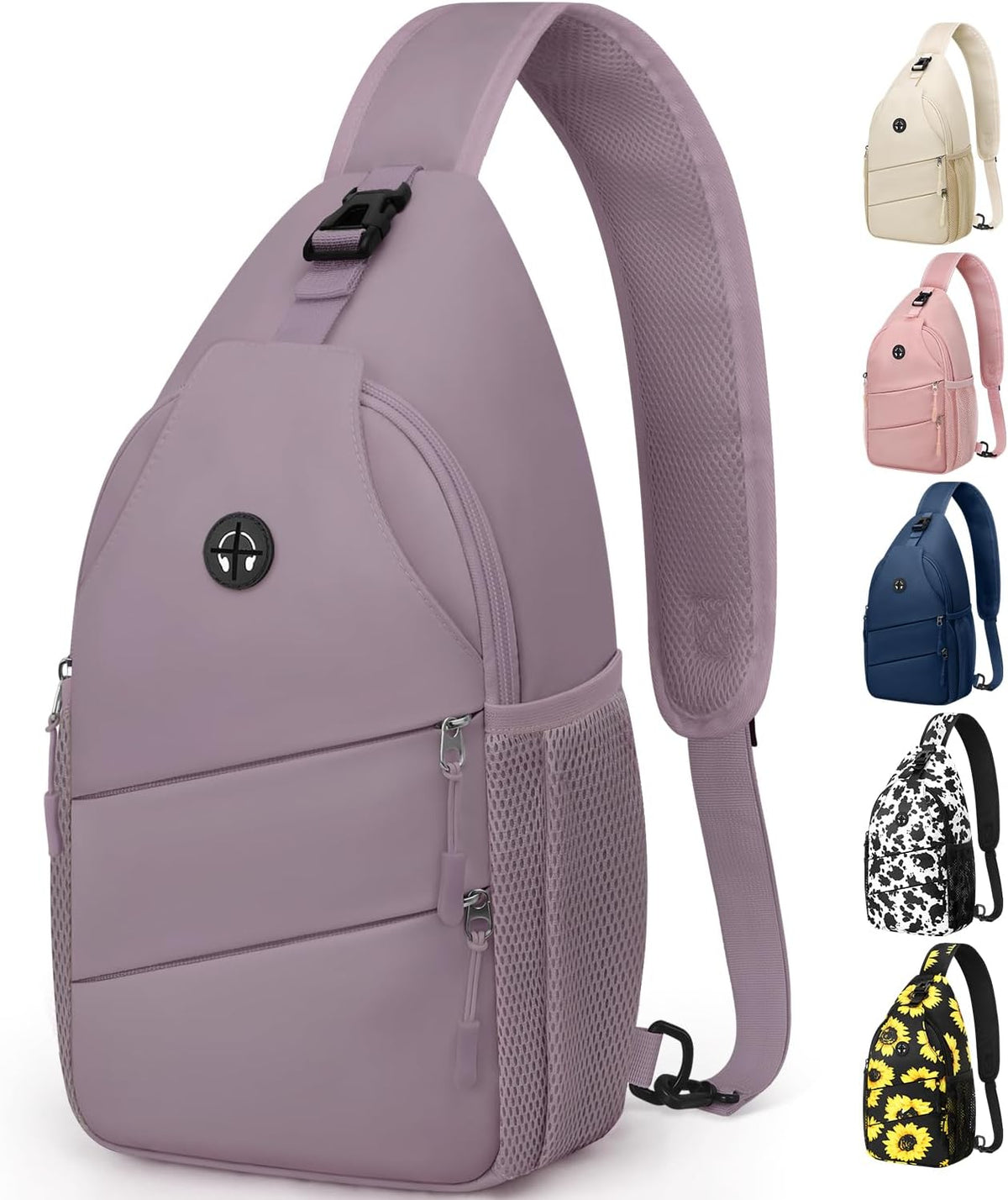 Crossbody Bags for Women Men Trendy Sling Bag Backpack Casual Chest Bag with Convertible Shoulder Strap