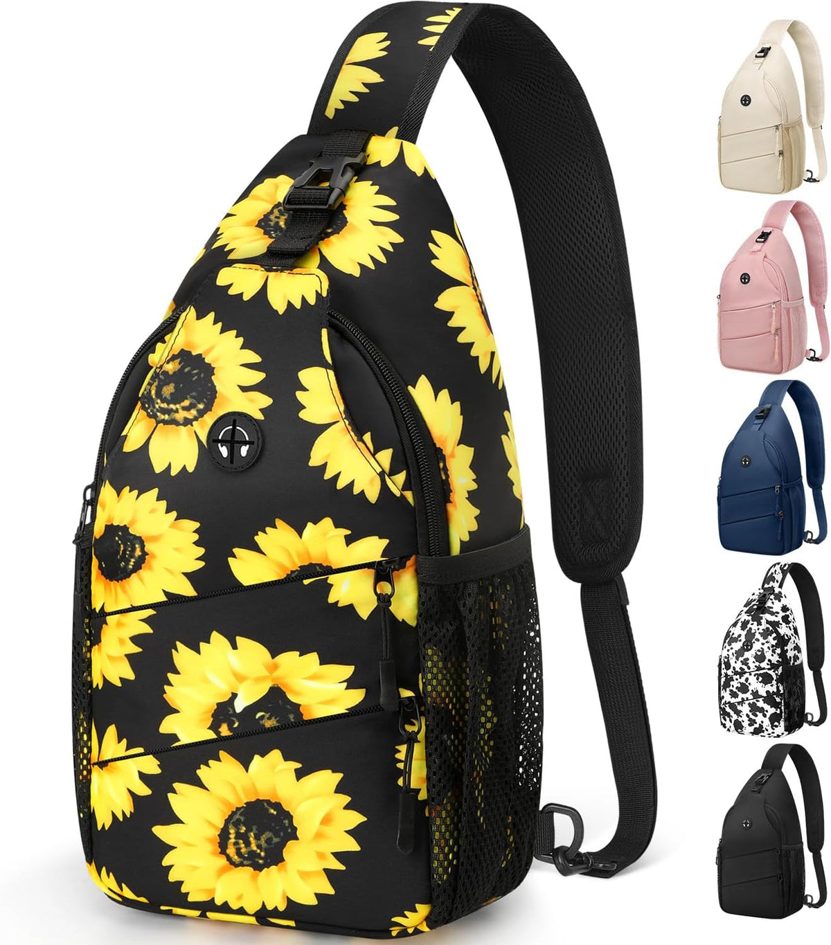 Crossbody Bags for Women Men Trendy Sling Bag Backpack Casual Chest Bag with Convertible Shoulder Strap