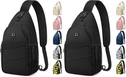 Crossbody Bags for Women Men Trendy Sling Bag Backpack Casual Chest Bag with Convertible Shoulder Strap