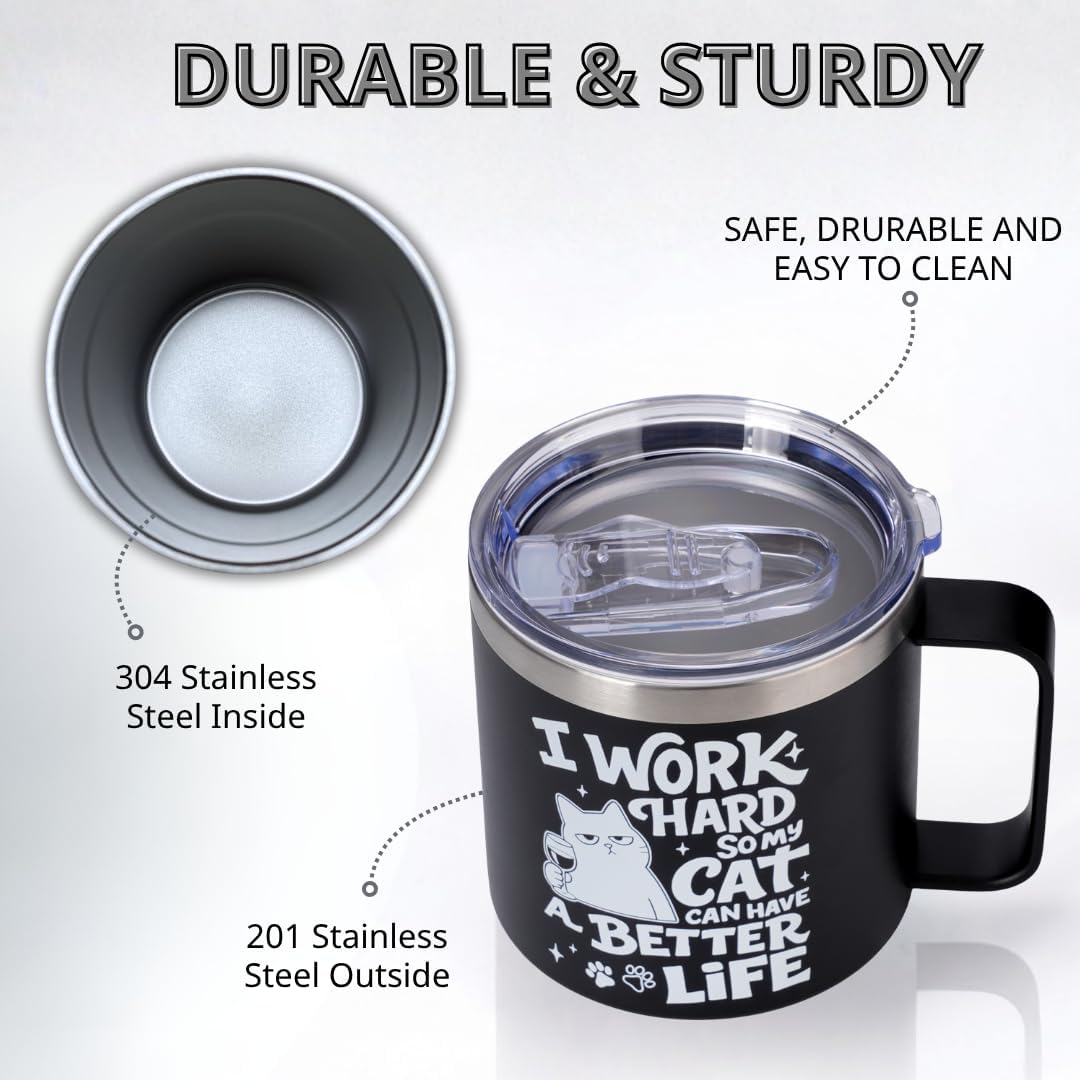 Administrative Professional Day Gifts, 14oz Insulated Coffee Mug with Lid, Administrative Assistant Gifts for Women Men, Thank You Gift For Women, Office Appreciation Stainless Steel Travel Cup
