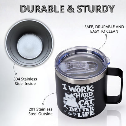 Administrative Professional Day Gifts, 14oz Insulated Coffee Mug with Lid, Administrative Assistant Gifts for Women Men, Thank You Gift For Women, Office Appreciation Stainless Steel Travel Cup