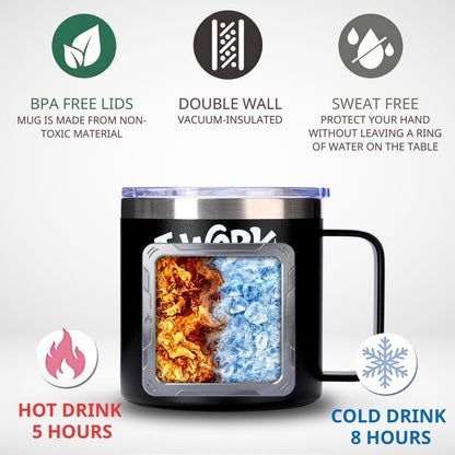 Administrative Professional Day Gifts, 14oz Insulated Coffee Mug with Lid, Administrative Assistant Gifts for Women Men, Thank You Gift For Women, Office Appreciation Stainless Steel Travel Cup